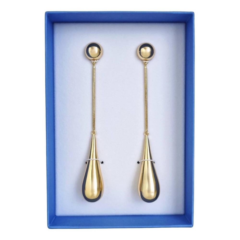 ✯ Mugler x H&M Gold Teardrop Earrings ✯